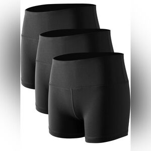 Women's Athletic Black Shorts 3-Pack